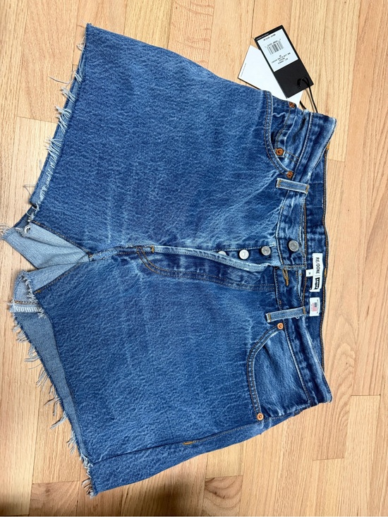 Re/Done Pants - Re/Done Levi Denim Button-Fly Cutoff Shorts